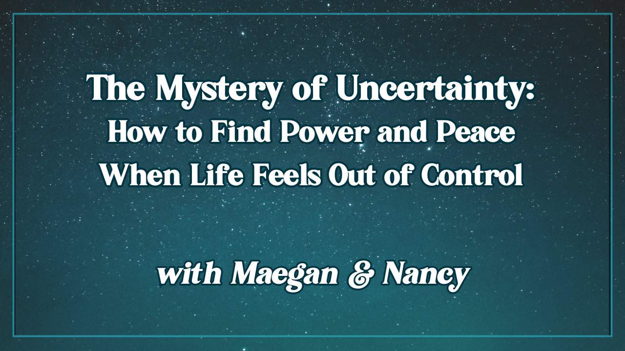 Maegan Megginson and Nancy discuss navigating uncertainty in business on the Deeply Rested podcast.