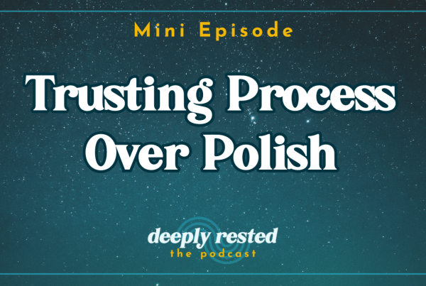 Maegan Megginson shares a solo podcast reflection on perfectionism and the myth of finality in business.