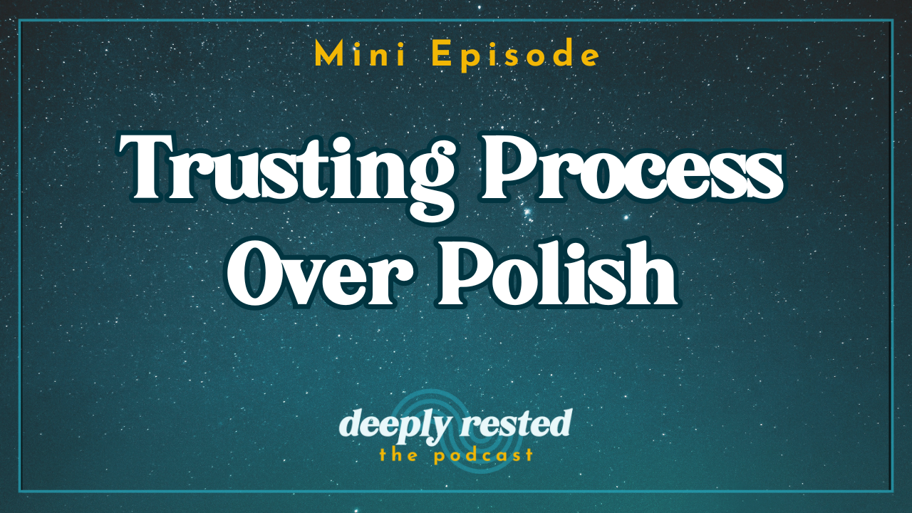 Maegan Megginson shares a solo podcast reflection on perfectionism and the myth of finality in business.